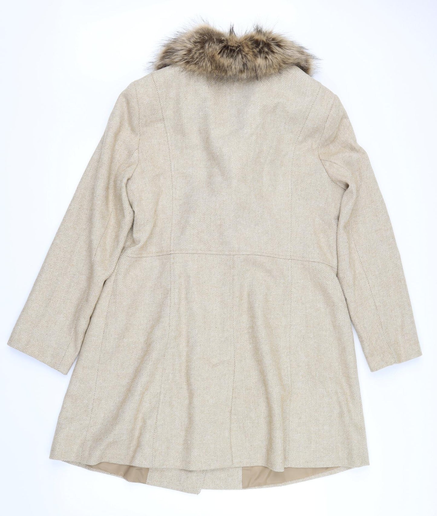 redherring Womens Beige   Pea Coat Coat Size 18