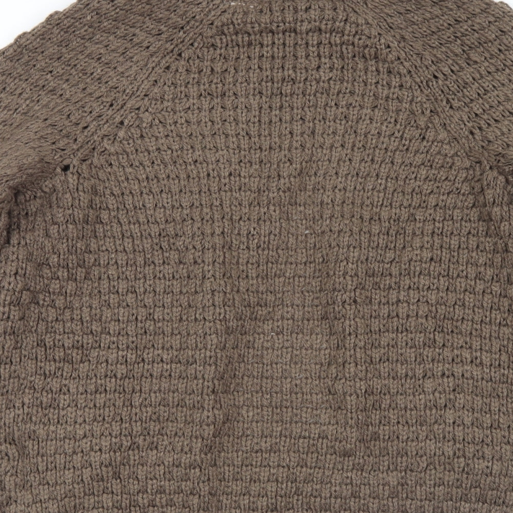 Redoute Womens Brown  Knit Cardigan Jumper Size 6