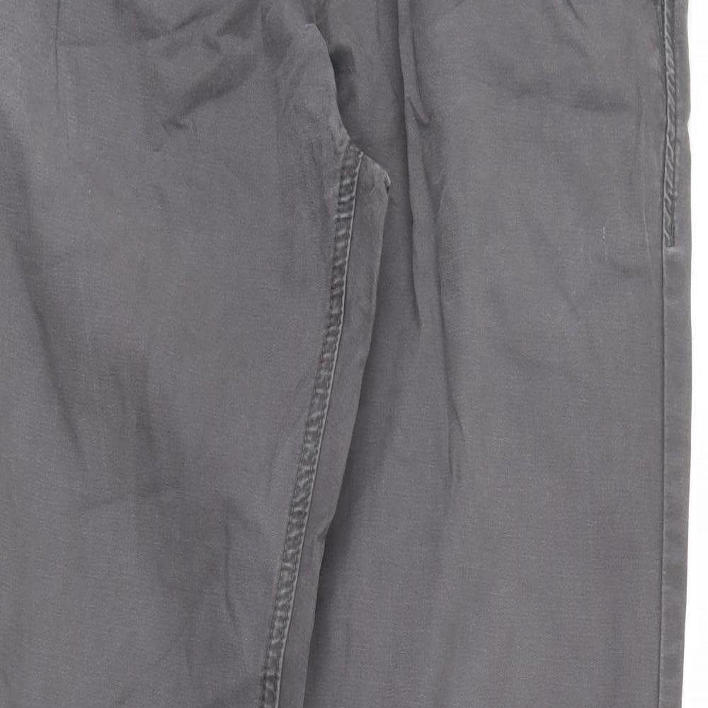 F&F Mens Grey   Chino Trousers Size 32 in L32 in