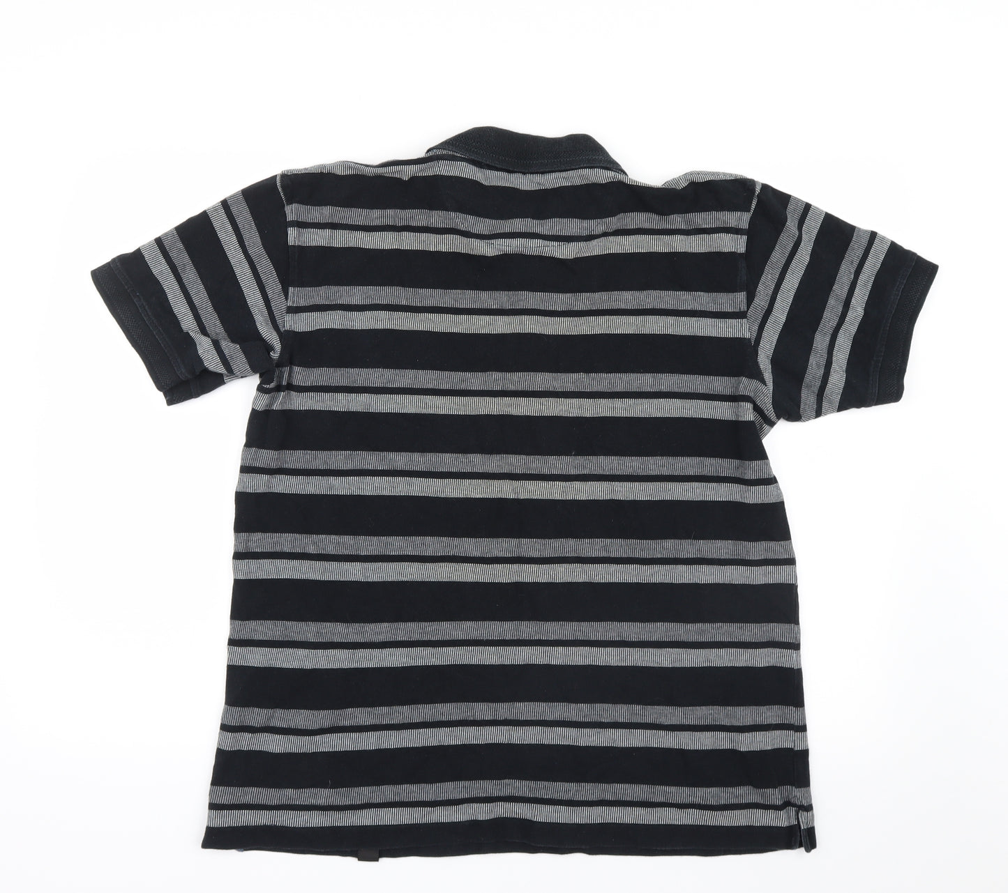 Guinness Mens Black Striped   Polo Size L  - Guinness