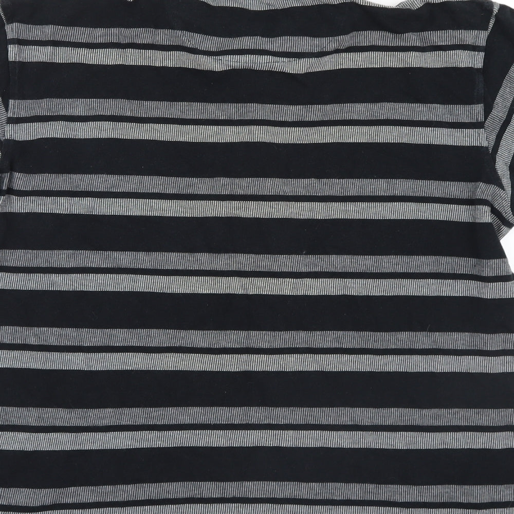 Guinness Mens Black Striped   Polo Size L  - Guinness