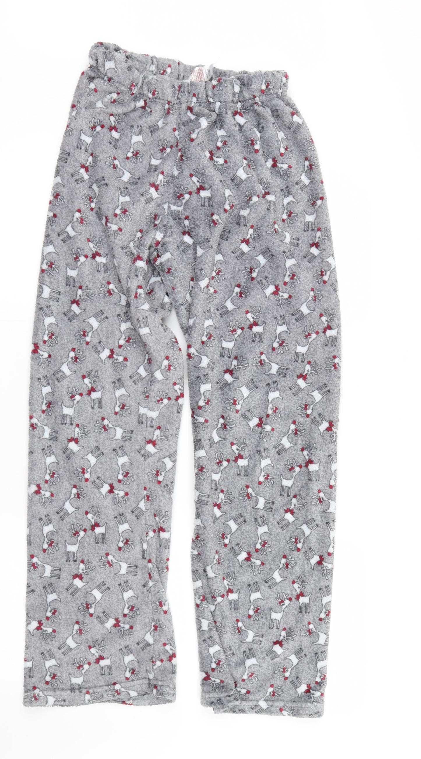 Primark Womens Grey Geometric  Top Pyjama Pants Size 10