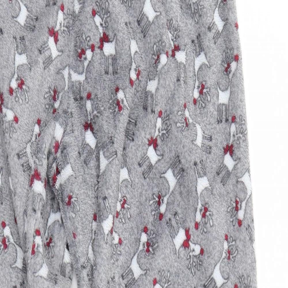 Primark Womens Grey Geometric  Top Pyjama Pants Size 10