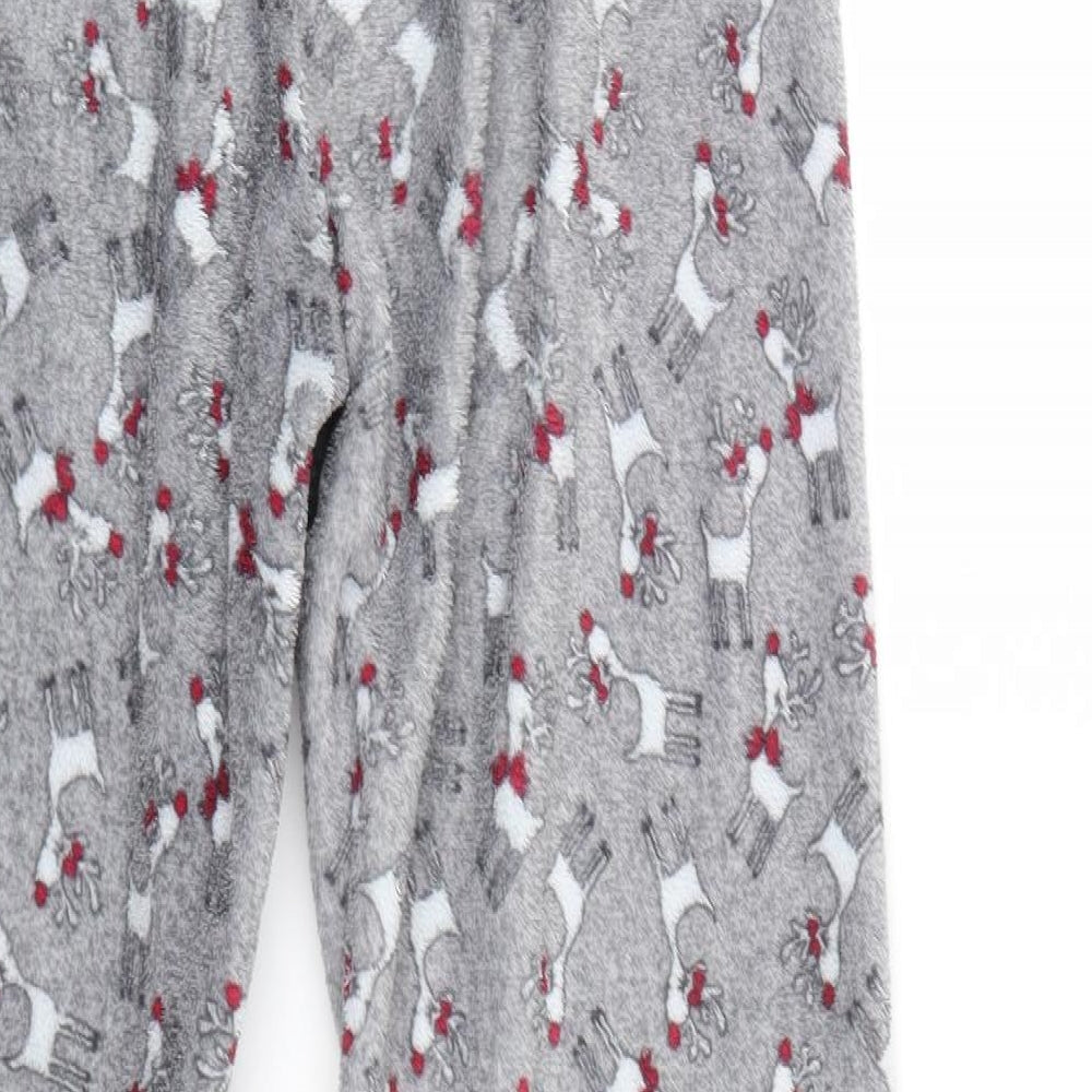 Primark Womens Grey Geometric  Top Pyjama Pants Size 10