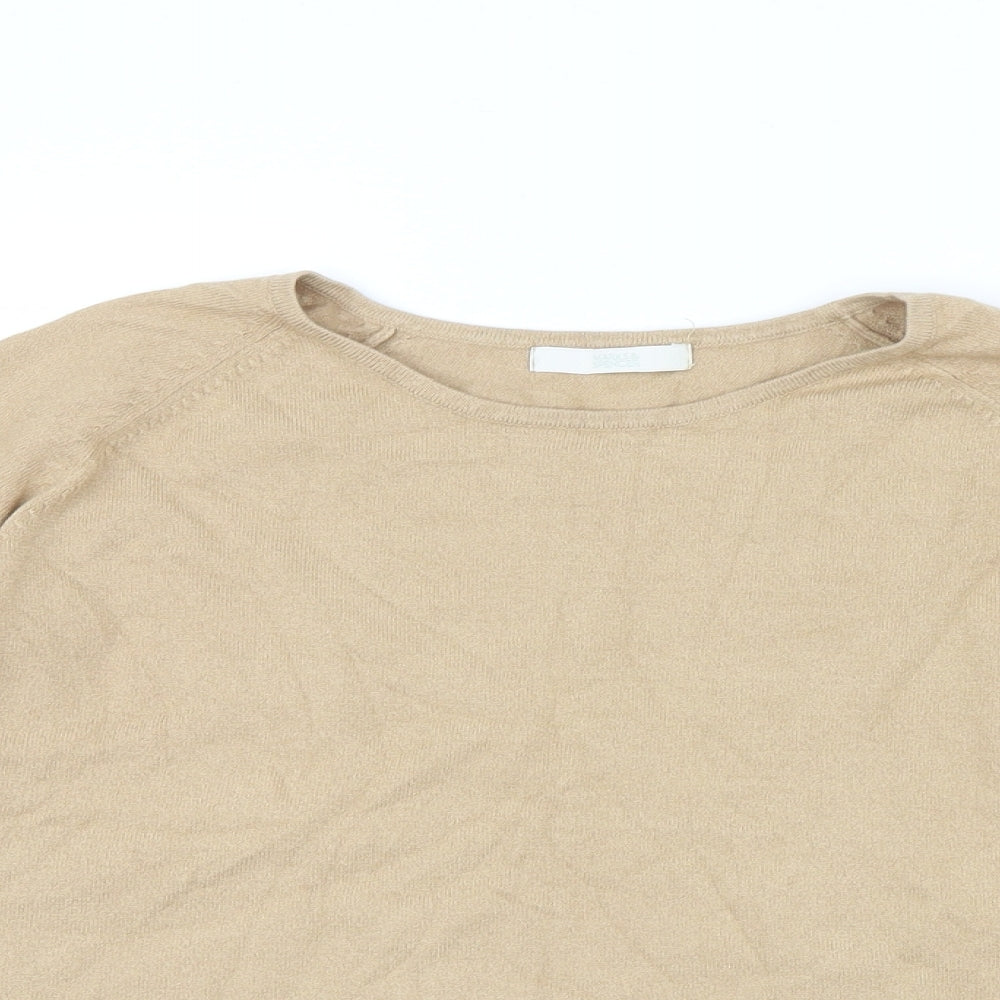 Marks and Spencer Womens Beige   Basic T-Shirt Size 20