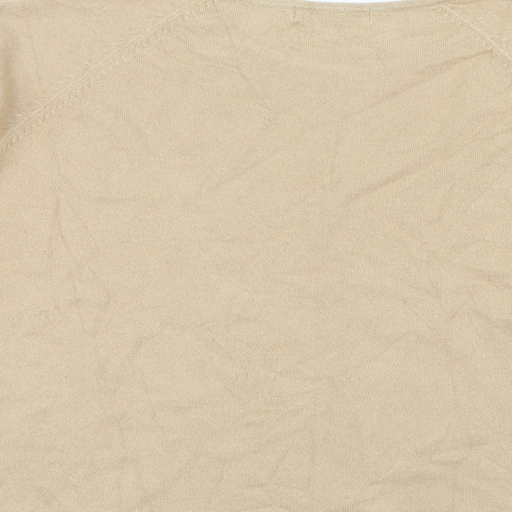 Marks and Spencer Womens Beige   Basic T-Shirt Size 20