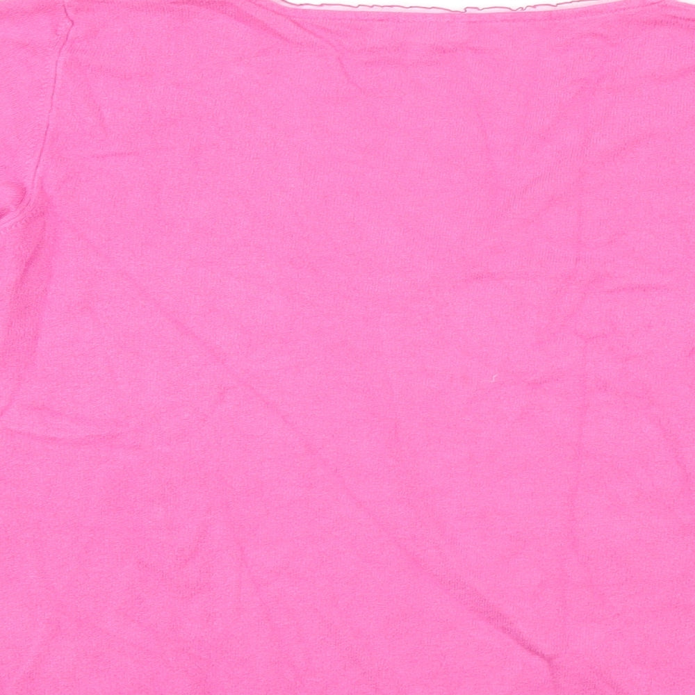 Per Una Womens Pink  Knit Pullover Jumper Size 16