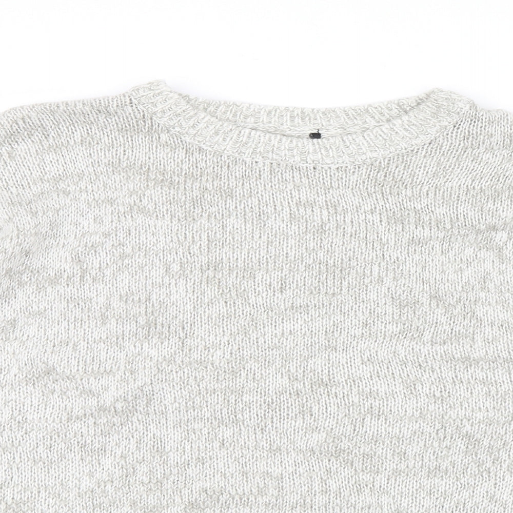 New Look Womens Ivory  Knit Pullover Jumper Size L
