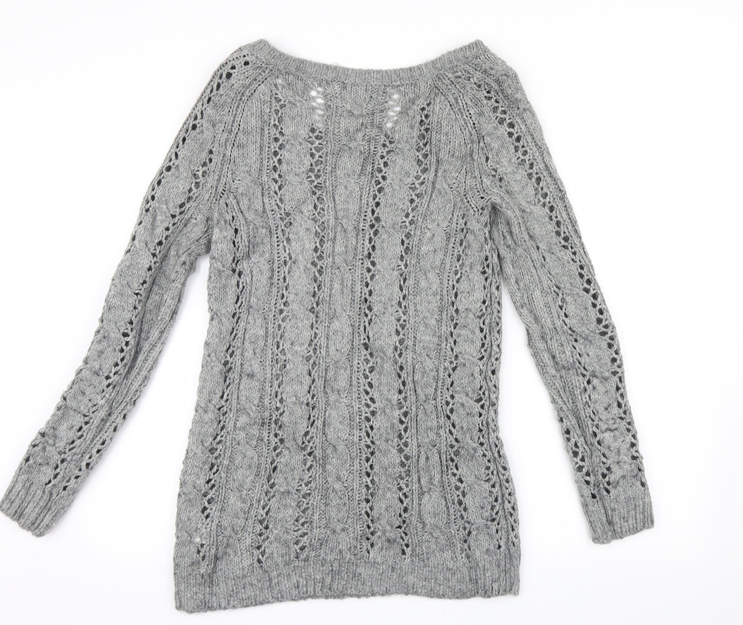 Abercrombie & Fitch Womens Grey  Knit Pullover Jumper Size L