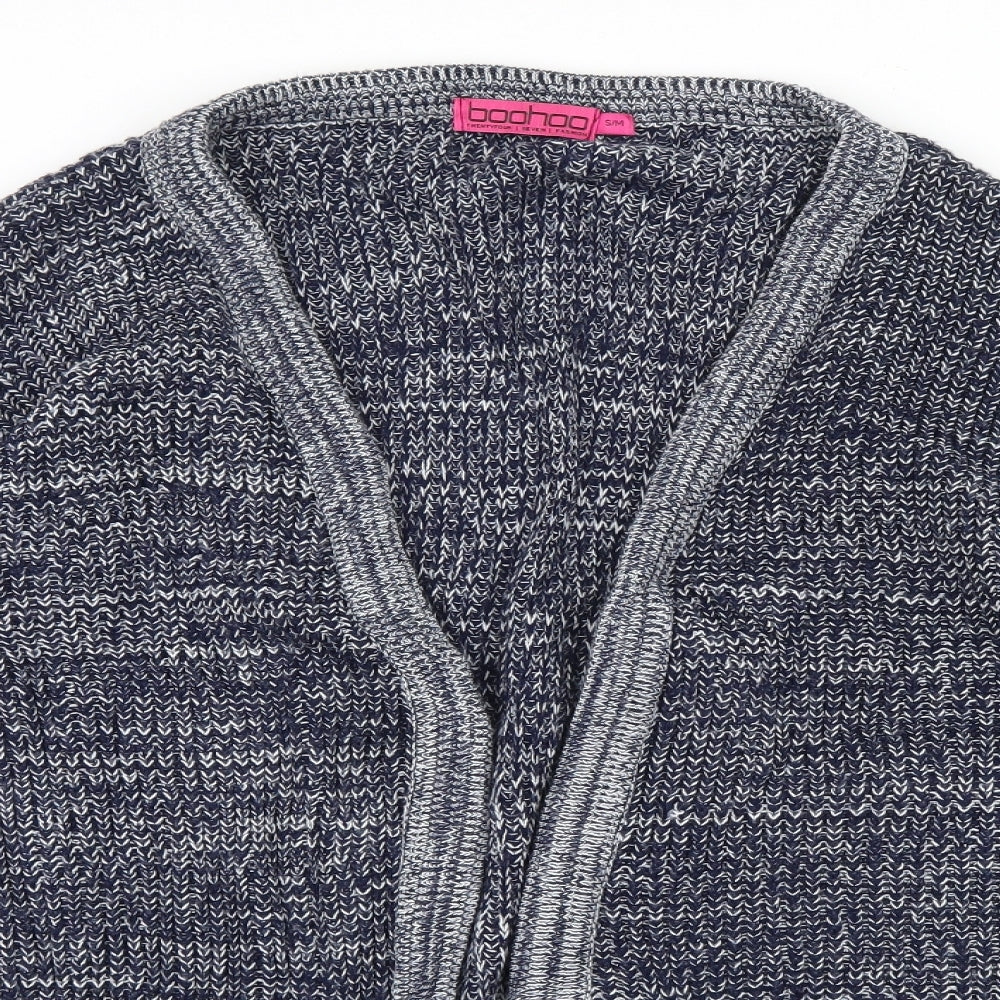 Boohoo Womens Blue  Knit Cardigan Jumper Size S