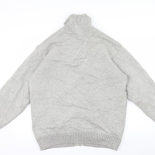 J.J.Willis Mens Grey  Knit Jacket Coatigan Size M
