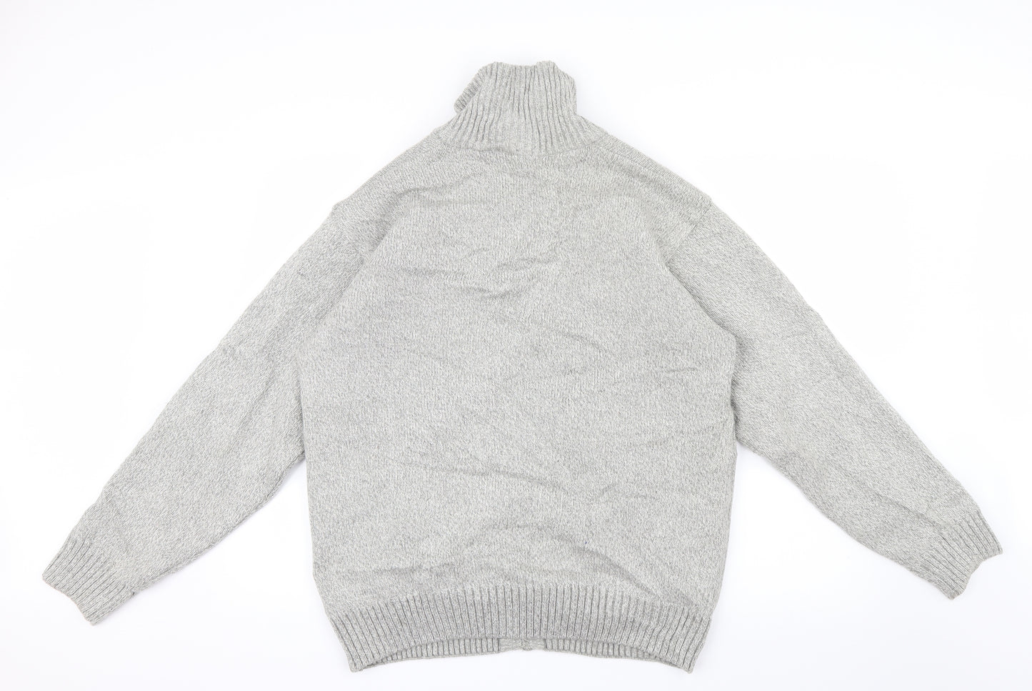 J.J.Willis Mens Grey  Knit Jacket Coatigan Size M
