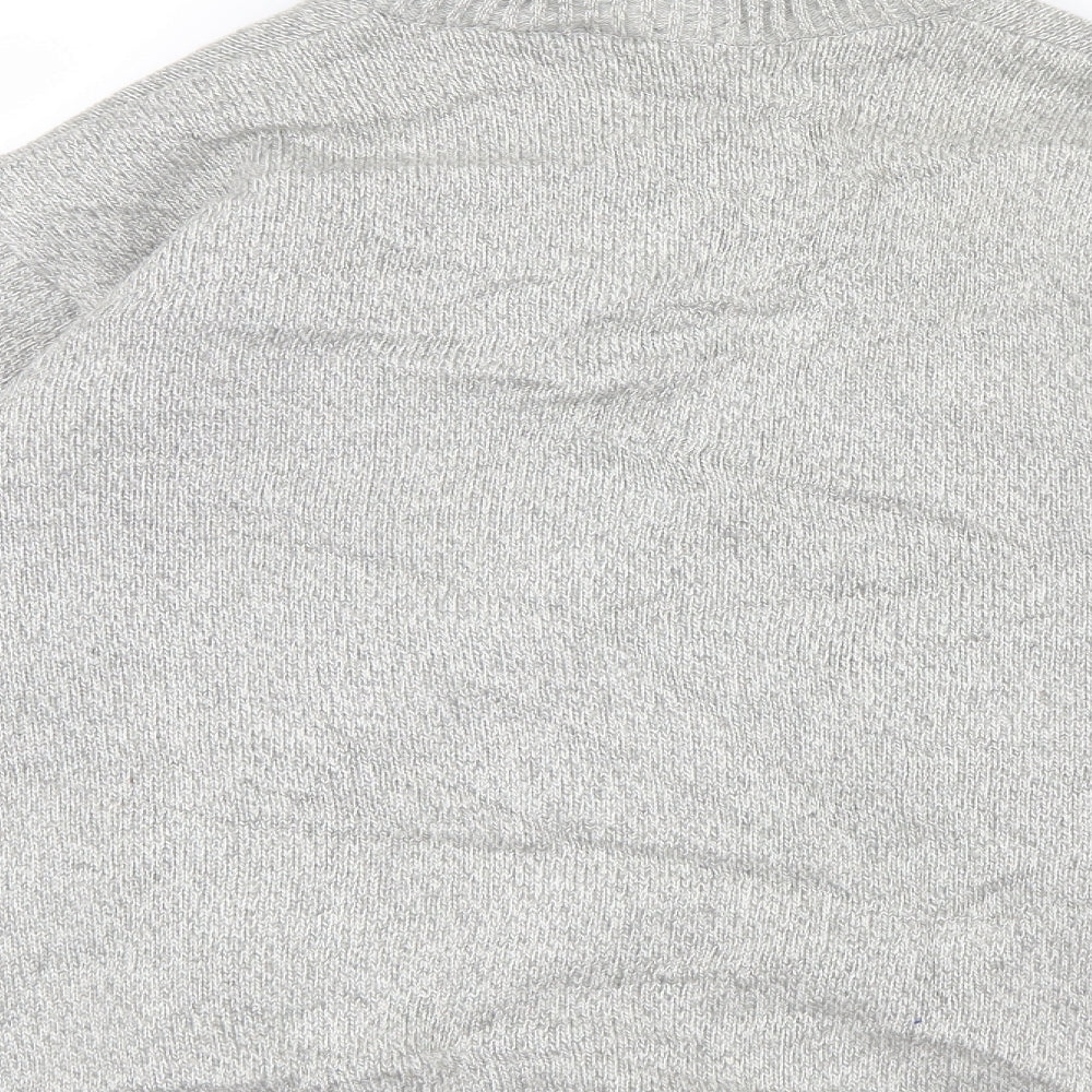 J.J.Willis Mens Grey  Knit Jacket Coatigan Size M