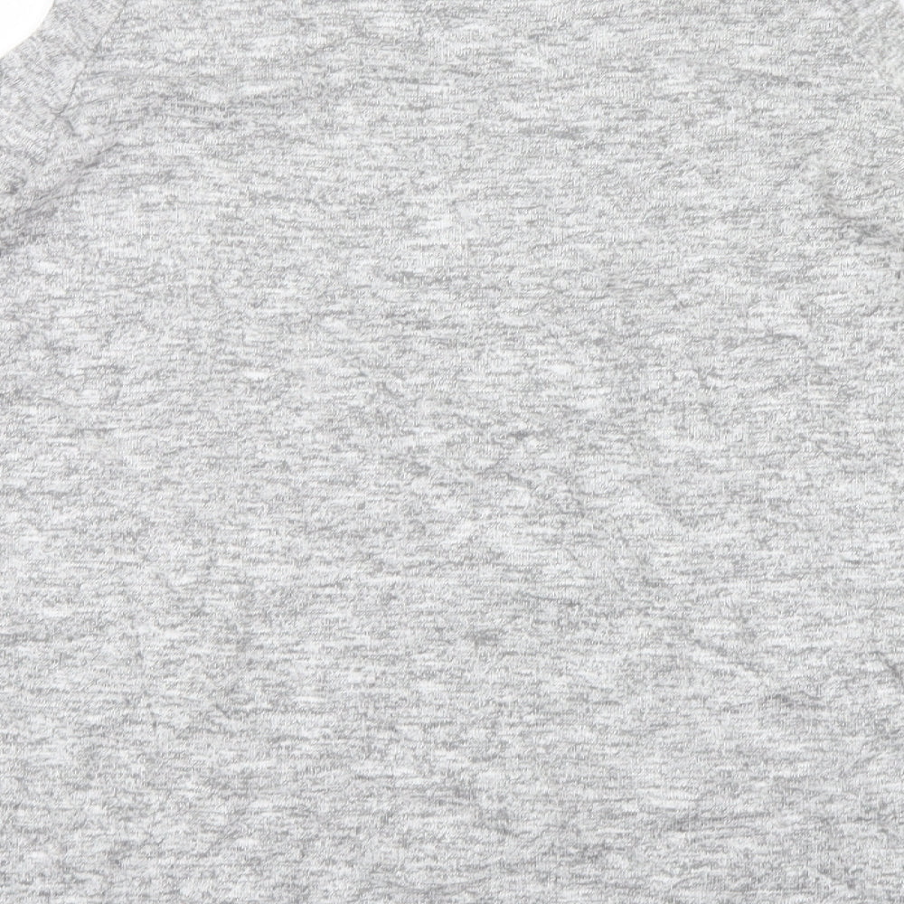 Papaya Womens Grey   Basic T-Shirt Size 8  - Open Shoulders