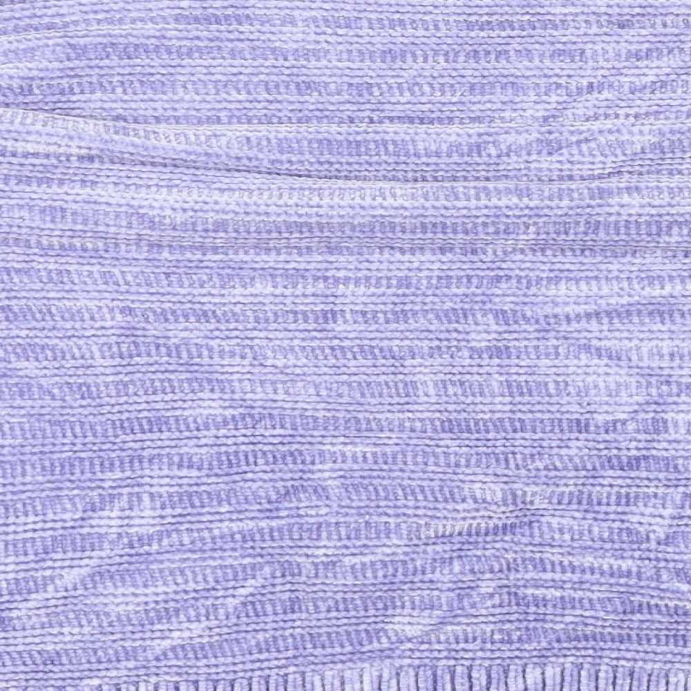 George Womens Purple  Velvet Pullover Jumper Size 8