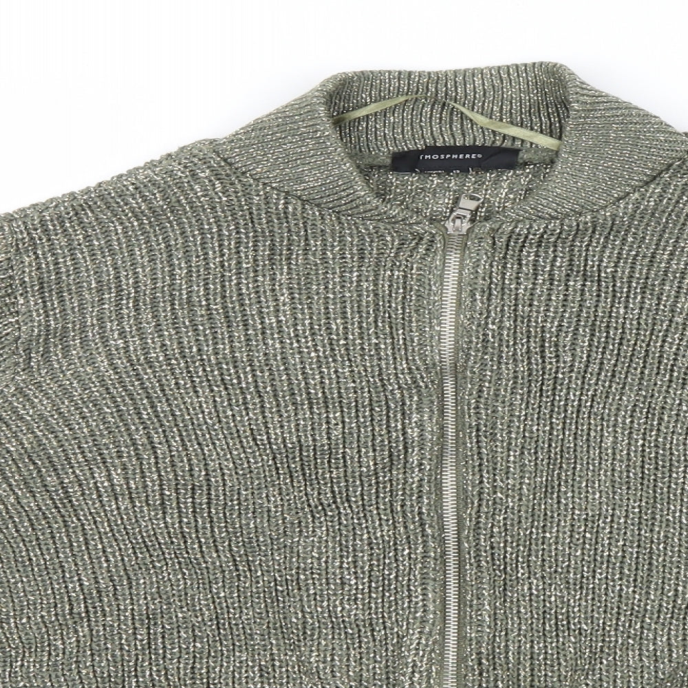 Atmosphere Womens Green   Bomber Jacket Jacket Size 12