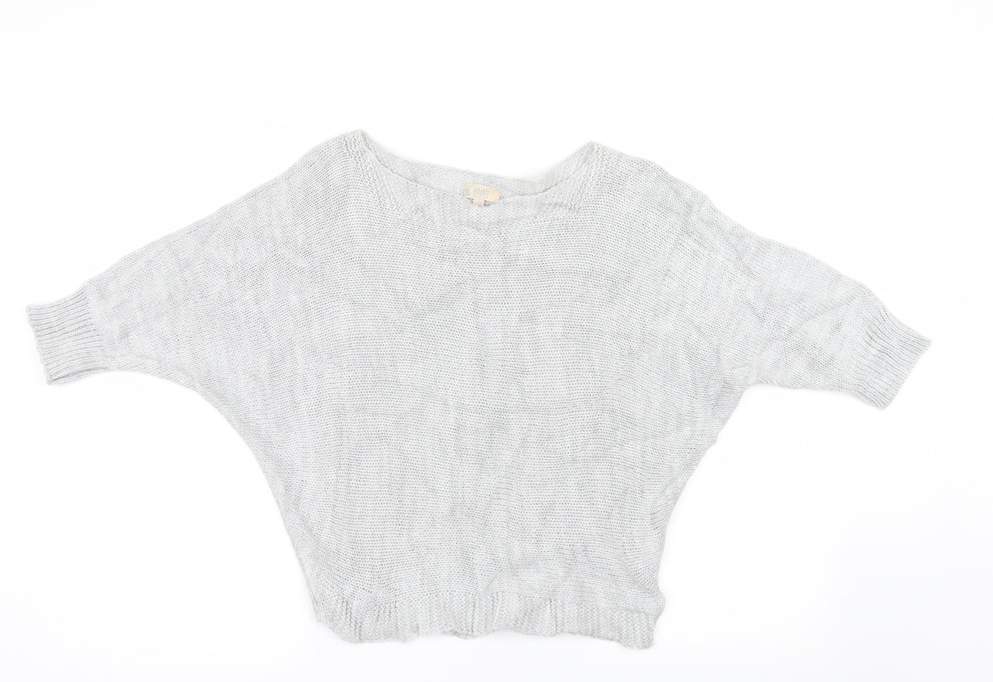 Amanti Womens Grey  Knit Pullover Jumper Size S