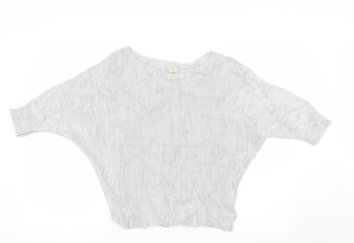 Amanti Womens Grey Knit Pullover Jumper Size S