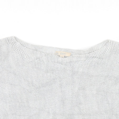 Amanti Womens Grey  Knit Pullover Jumper Size S
