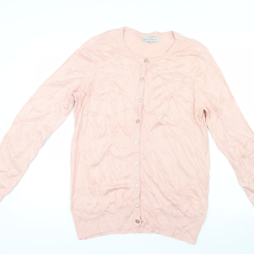 Nutmeg Womens Pink  Knit Cardigan Jumper Size 12