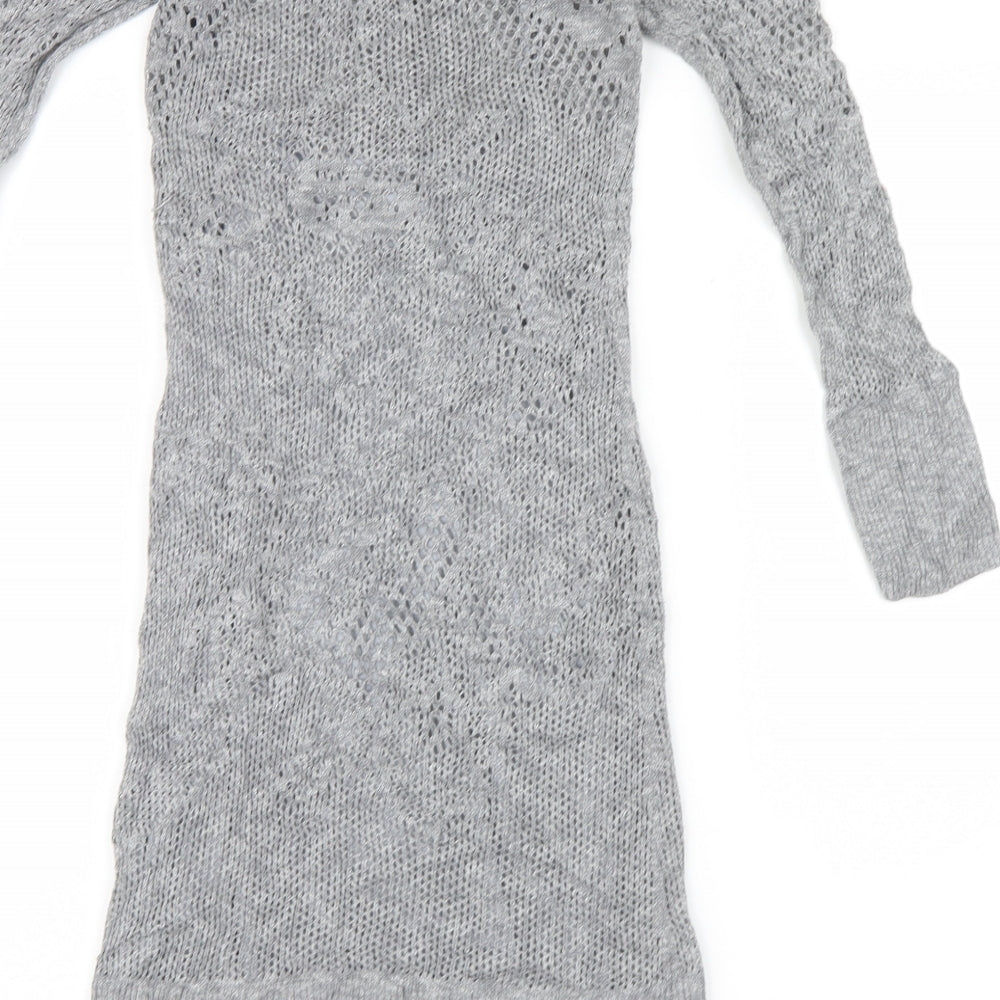 American Eagle Outfitters Womens Grey  Knit Jumper Dress  Size XS