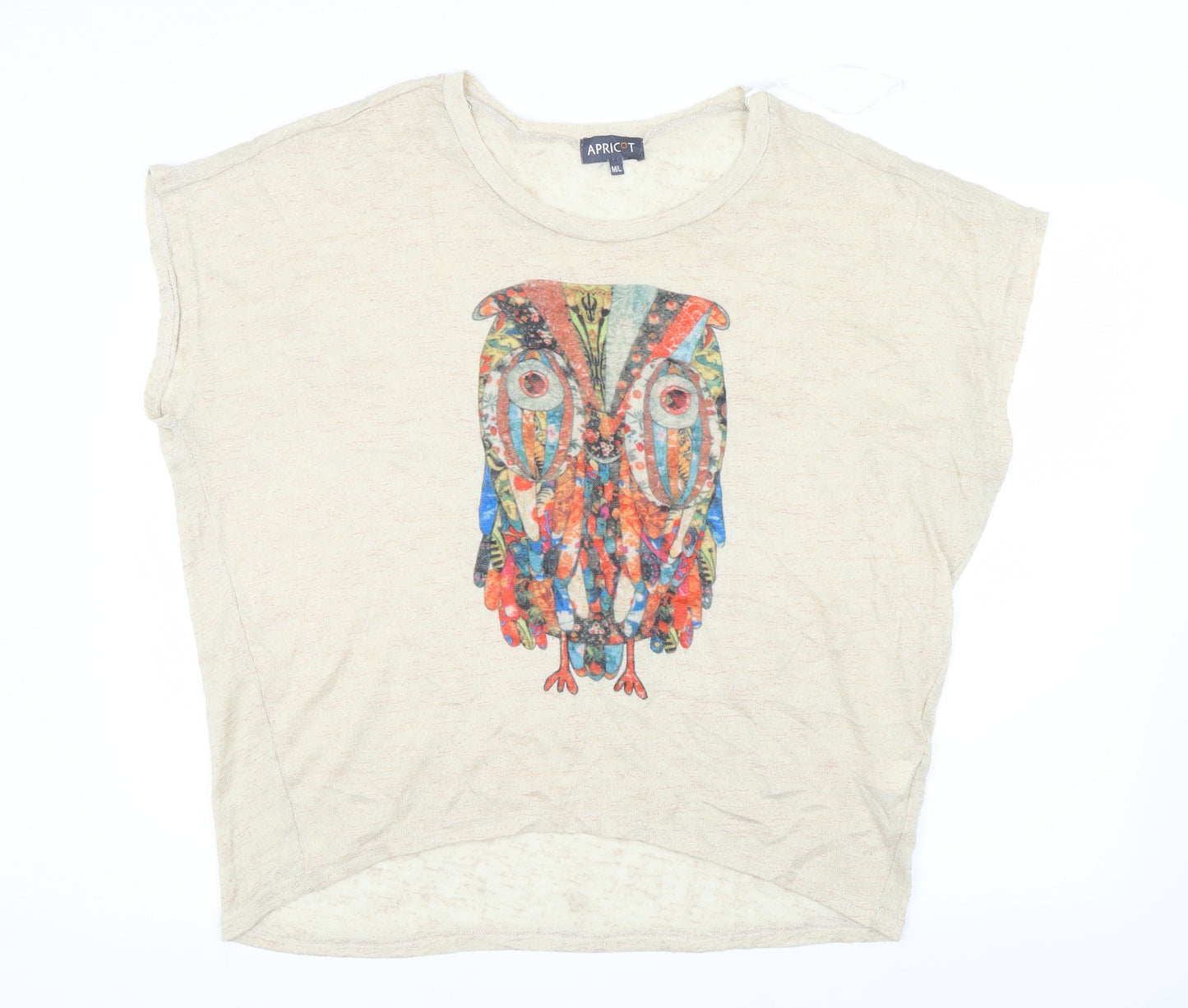 Apricot Womens Ivory   Basic T-Shirt Size M  - Owl
