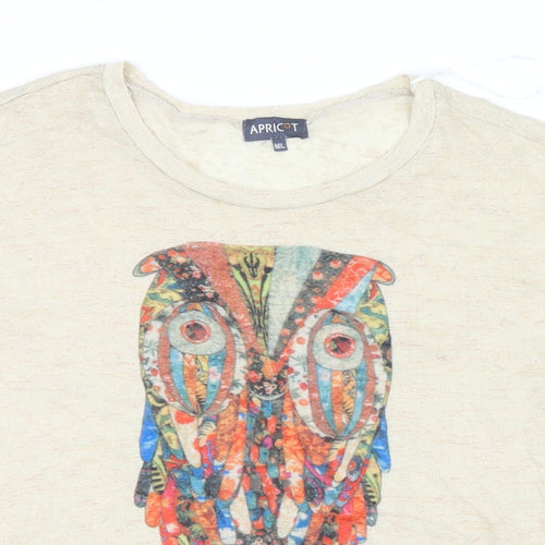 Apricot Womens Ivory   Basic T-Shirt Size M  - Owl