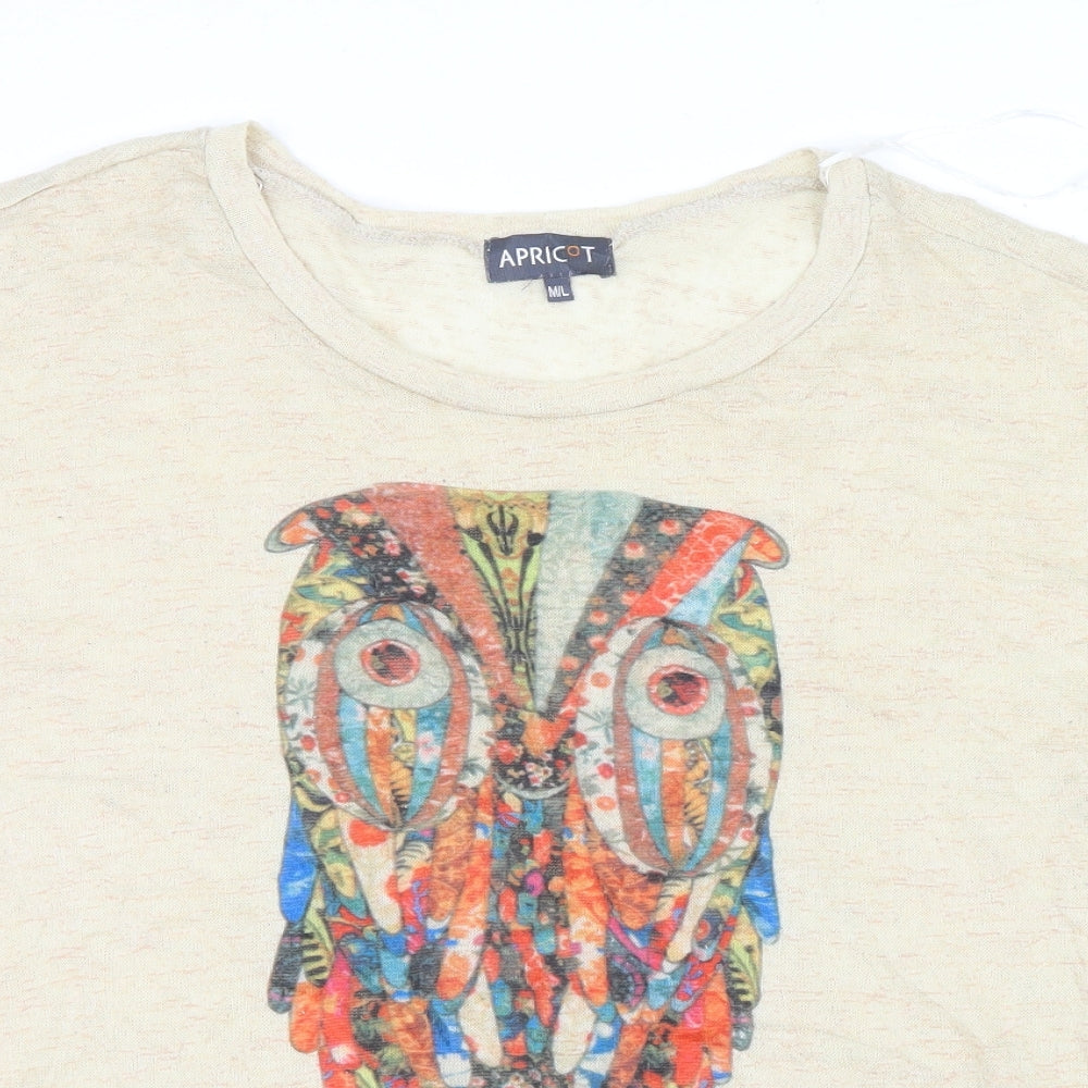 Apricot Womens Ivory   Basic T-Shirt Size M  - Owl
