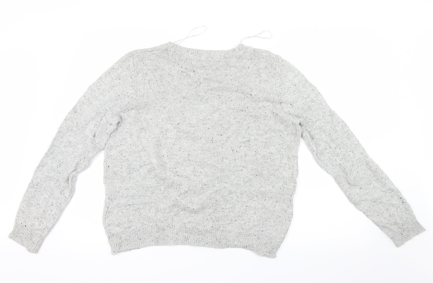 Marks and Spencer Womens Grey  Knit Pullover Jumper Size 16  - Christmas