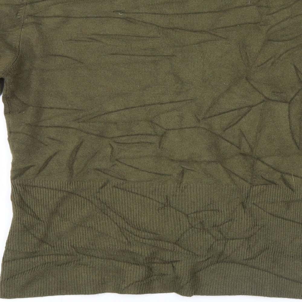 Per Una Womens Green  Knit Cardigan Jumper Size 16