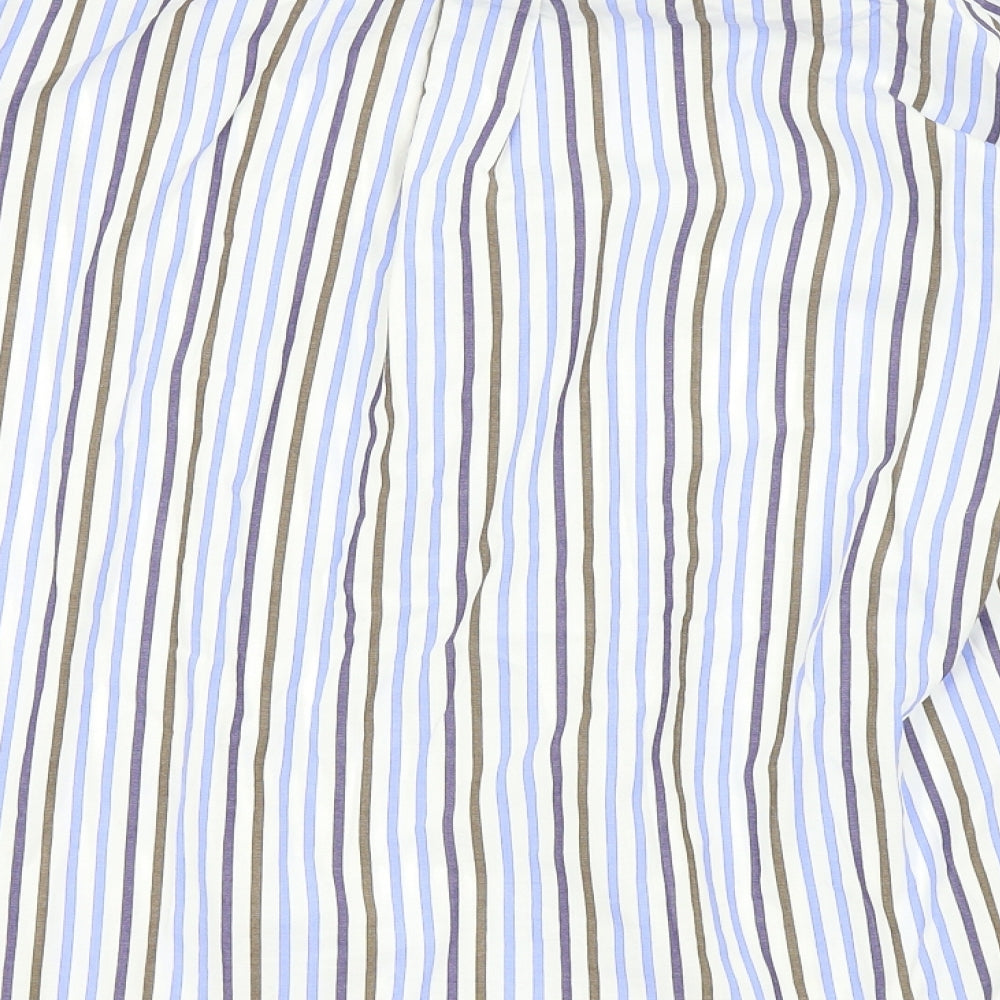 Cotton Traders Mens Blue Check   Button-Up Size L