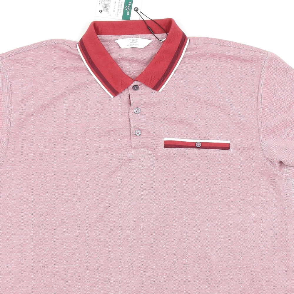 NEXT Mens Red    Polo Size L