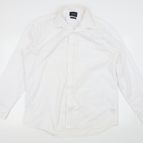 F&F Mens White    Dress Shirt Size 16.5