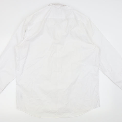 F&F Mens White    Dress Shirt Size 16.5