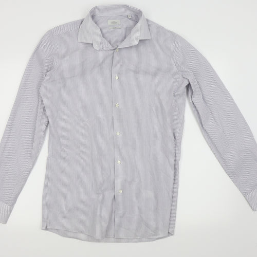 NEXT Mens Grey Pinstripe   Dress Shirt Size 16
