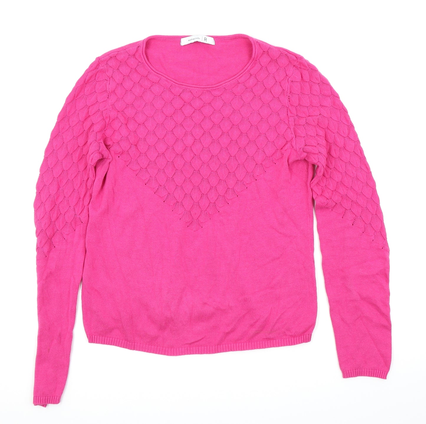 mademoiselle Womens Pink   Pullover Jumper Size 10