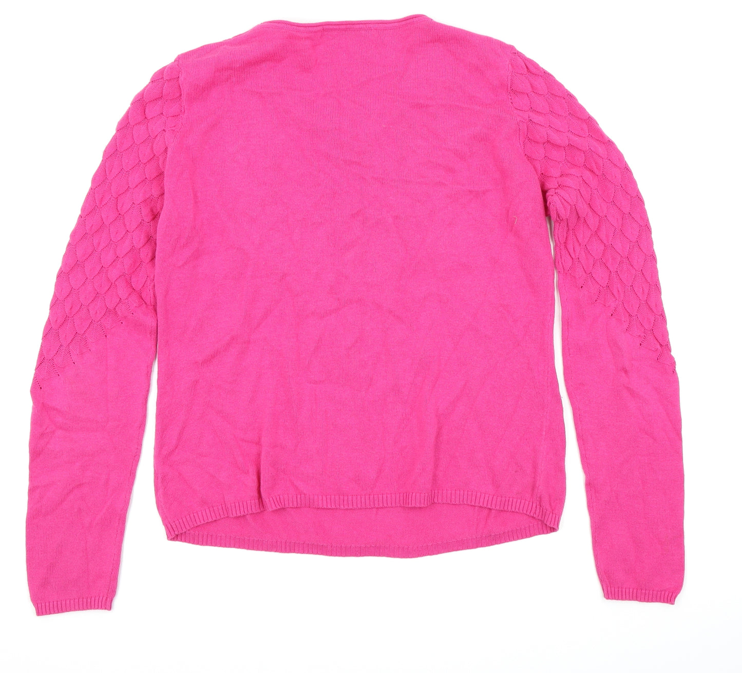mademoiselle Womens Pink   Pullover Jumper Size 10