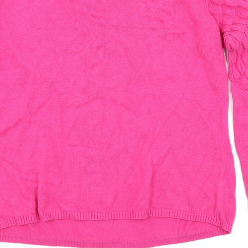 mademoiselle Womens Pink   Pullover Jumper Size 10