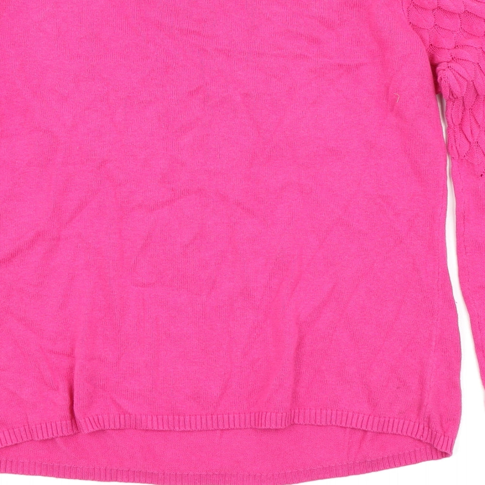 mademoiselle Womens Pink   Pullover Jumper Size 10