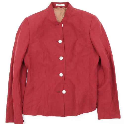 Platinum Womens Red   Jacket Blazer Size 10