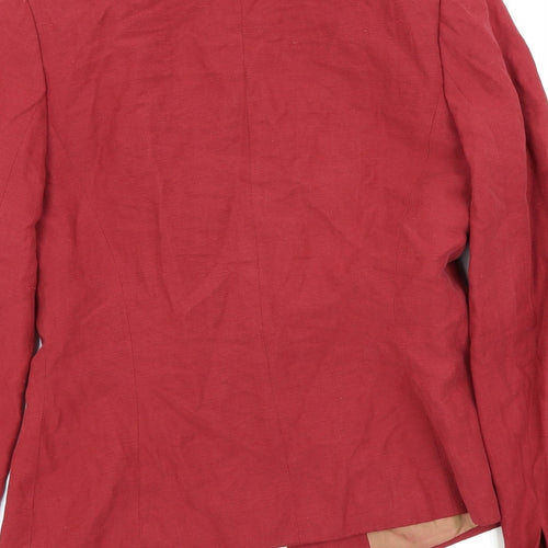 Platinum Womens Red   Jacket Blazer Size 10