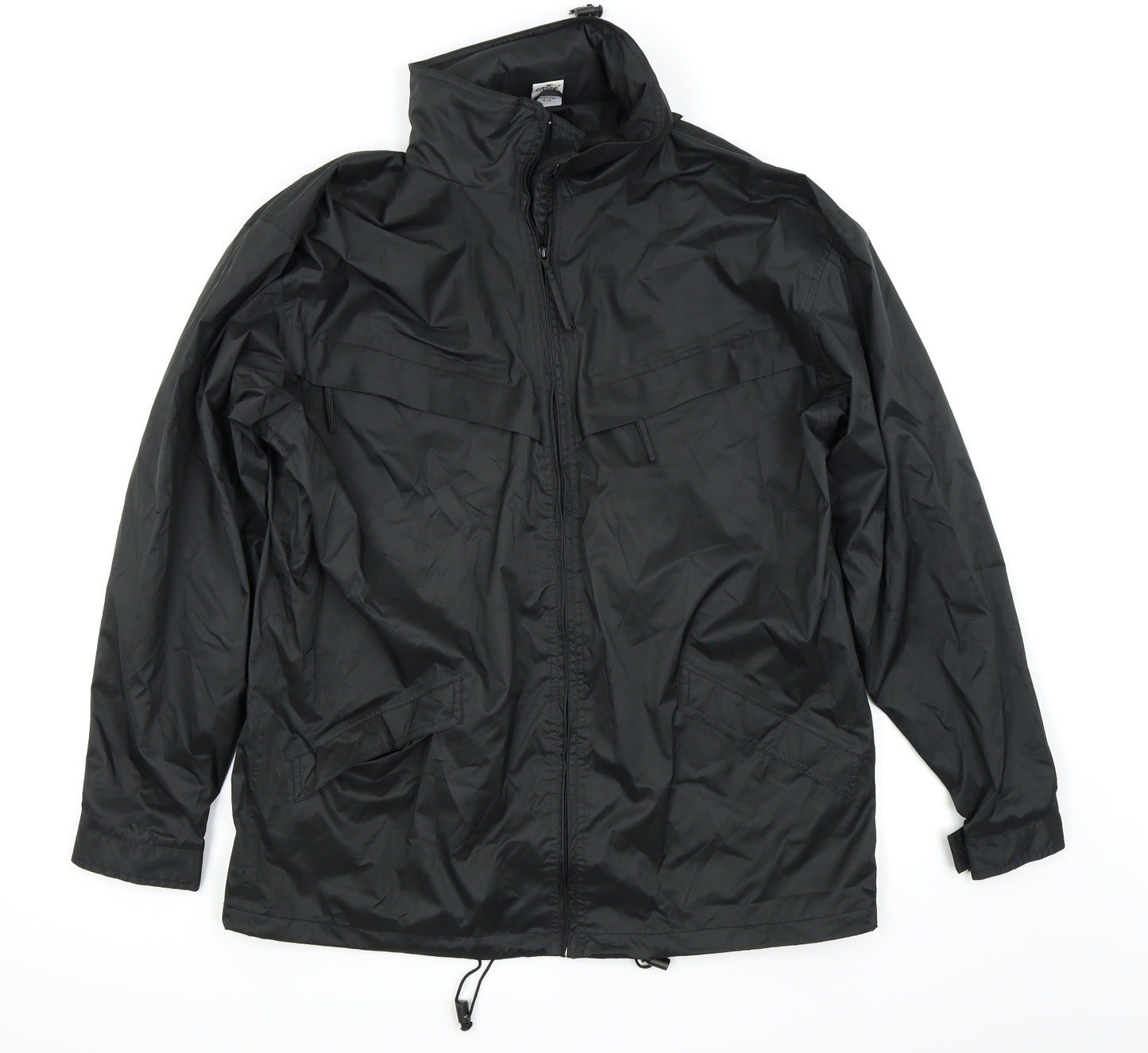 Crane Sports Mens Black   Rain Coat Coat Size M