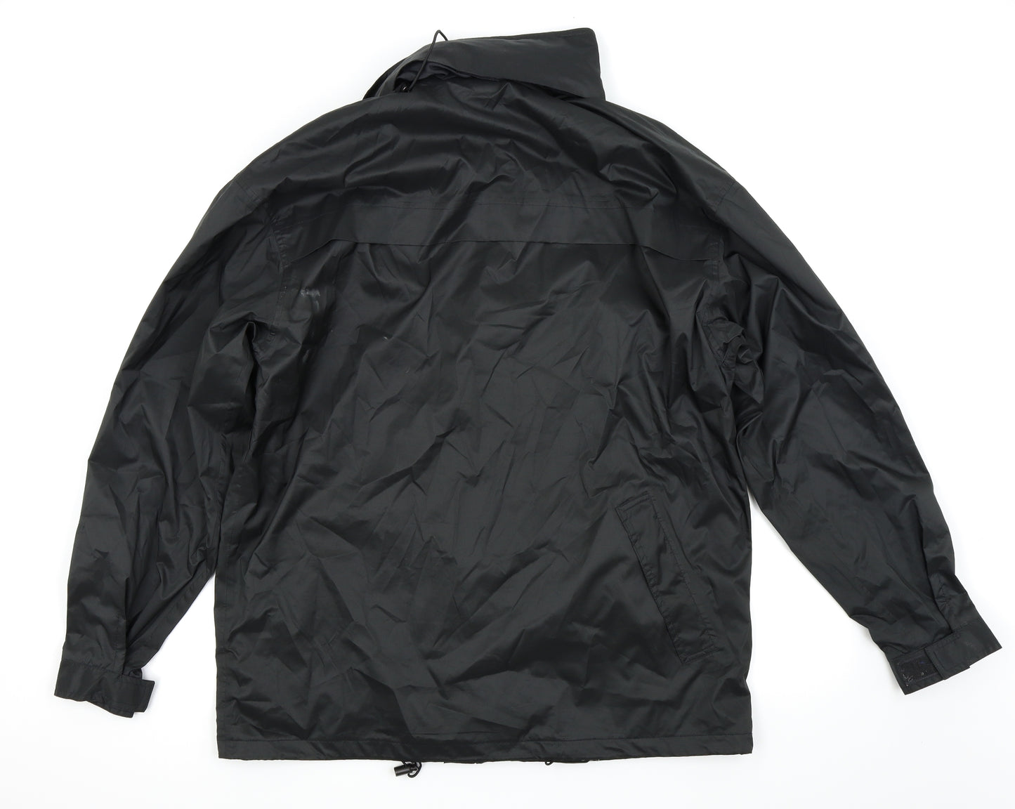 Crane Sports Mens Black   Rain Coat Coat Size M