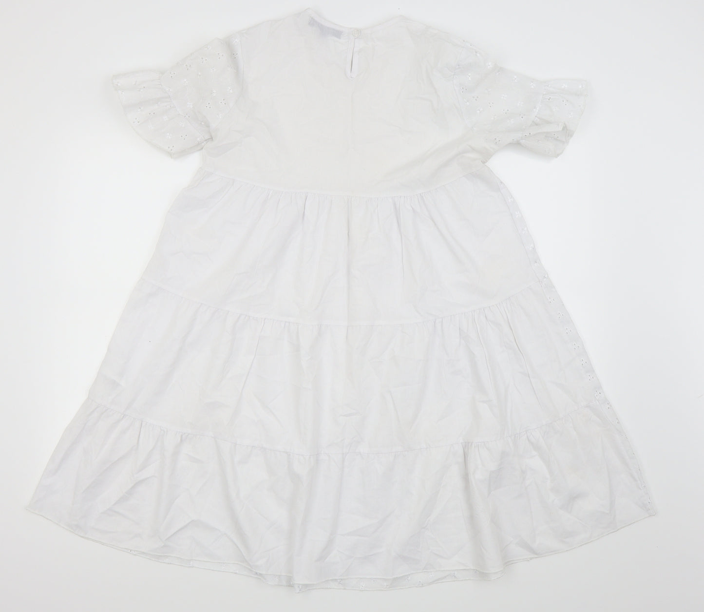 Missguided Womens White   Fit & Flare  Size 10