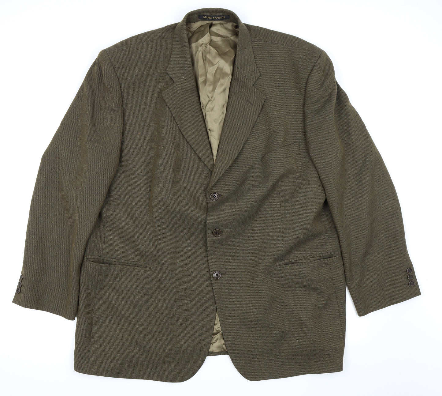 M&S Mens Green   Jacket Blazer Size M