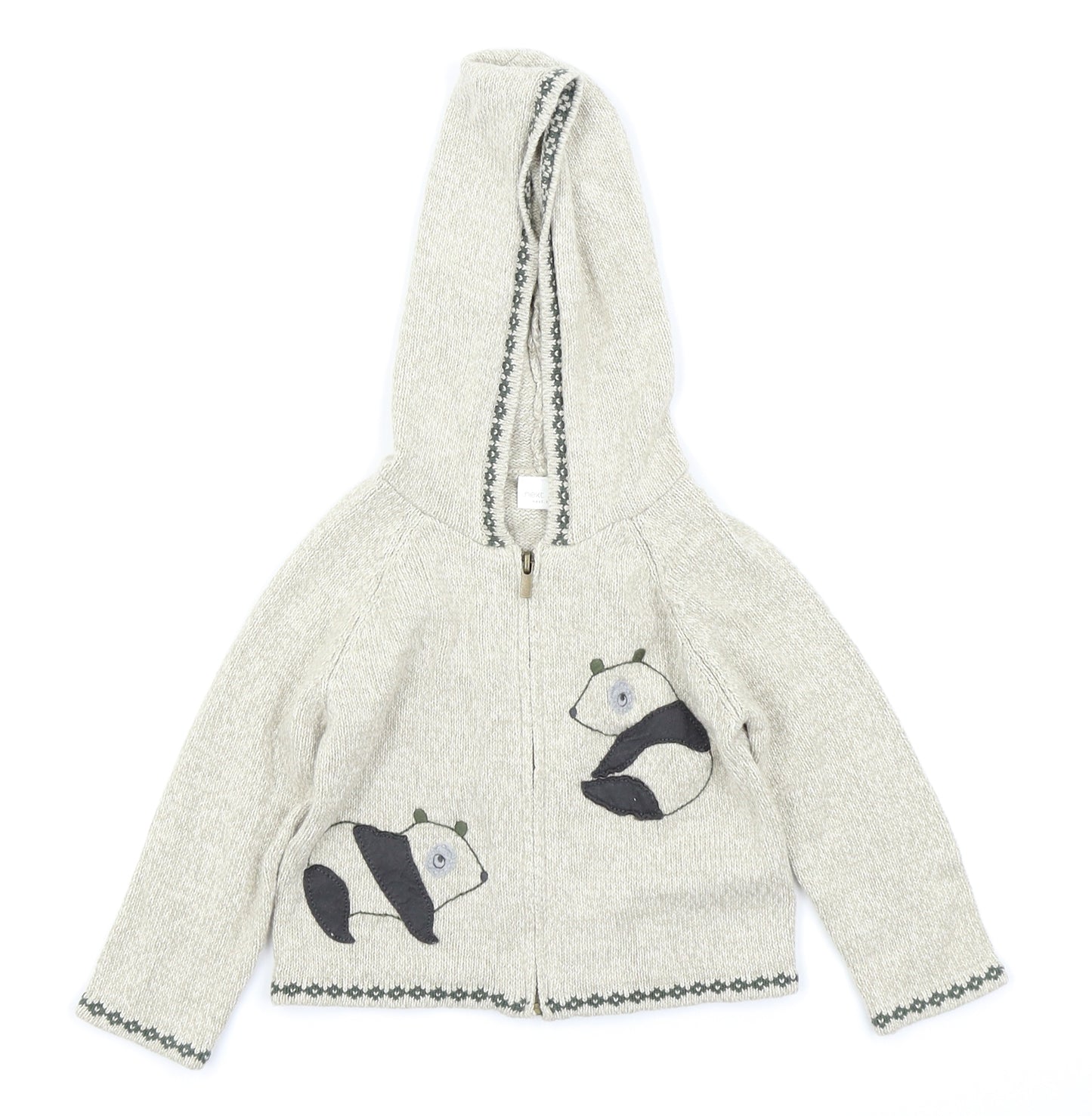 NEXT  Beige   Full Zip Jumper Size 12-18 Months
