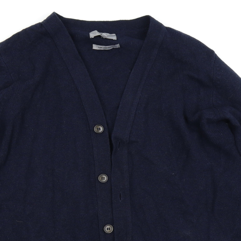 M&s Womens Blue   Cardigan Jumper Size S