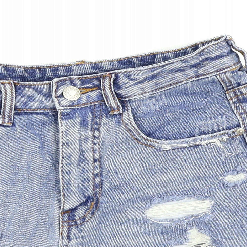 SheIn Womens Blue   Hot Pants Shorts Size XS