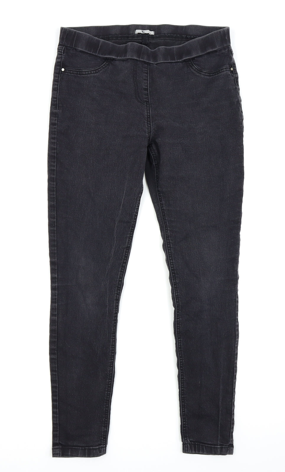 TU Womens Black   Jegging Leggings Size 12 L25.5 in
