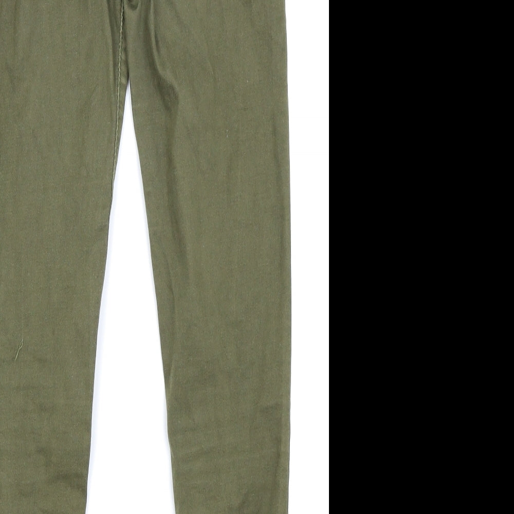 MOMOKROM Womens Green   Skinny Jeans Size 6 L24 in